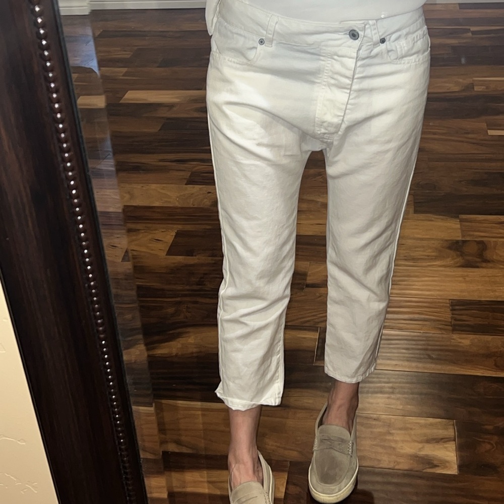 Nili Lotan cropped linen pants